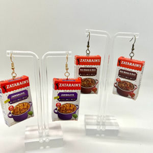 Jambalaya & Red Beans Earrings - New Orleans Earrings - Cajun Earrings